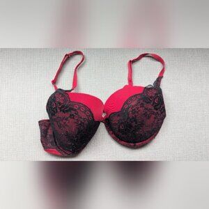 La SENZA Red and Black Lace Bra